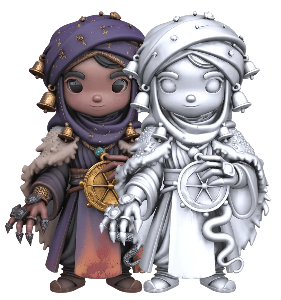 3D model with baked ambient occlusion