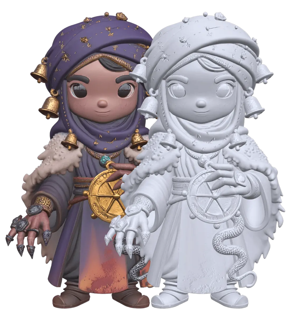 3D model without ambient occlusion