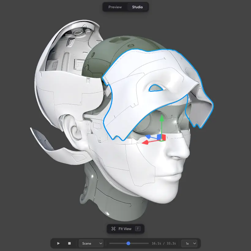 Animations — Play and control animations on your model.