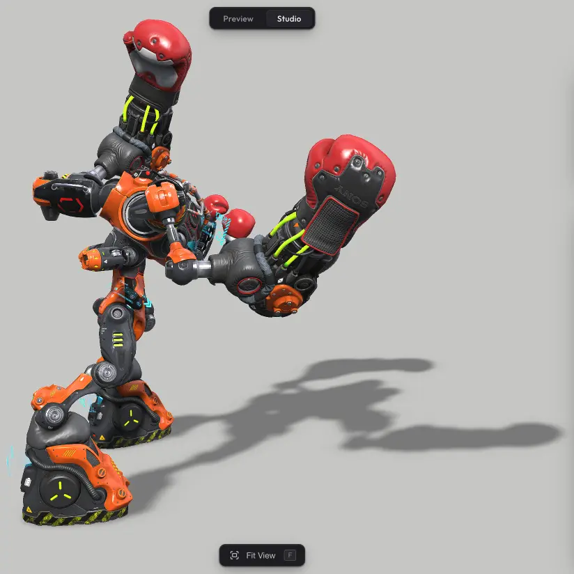Shadow Catcher — Ground your model with a shadow on the floor.
