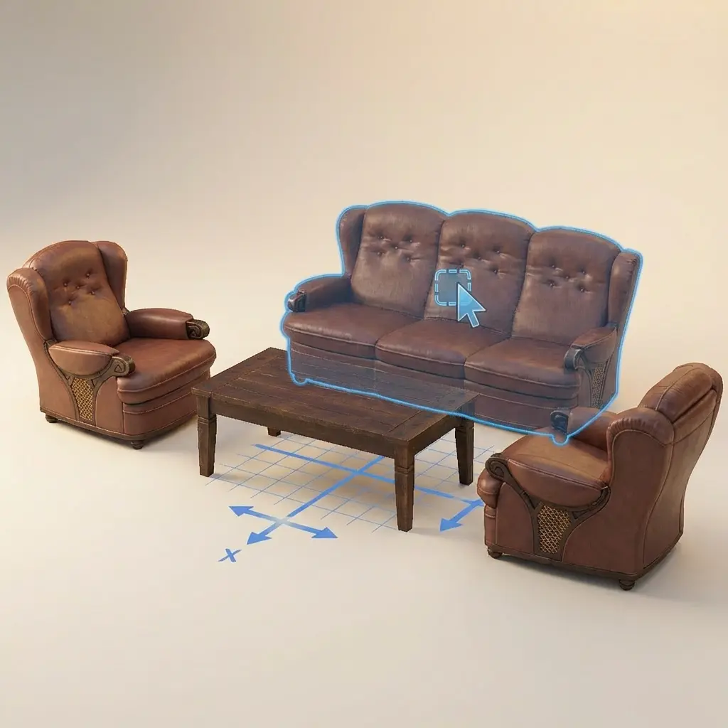 Drag Interaction — Let viewers move or rotate parts of your scene with cursor or touch.