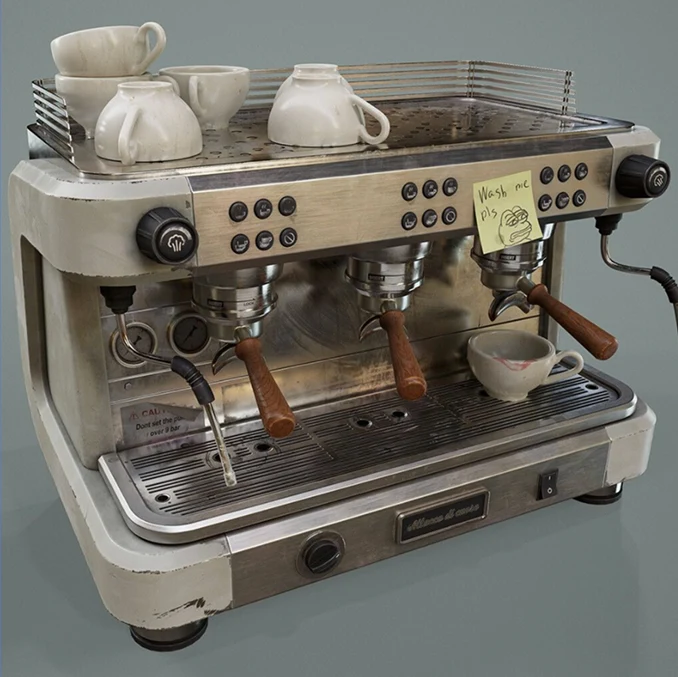 Input photo of a coffee machine